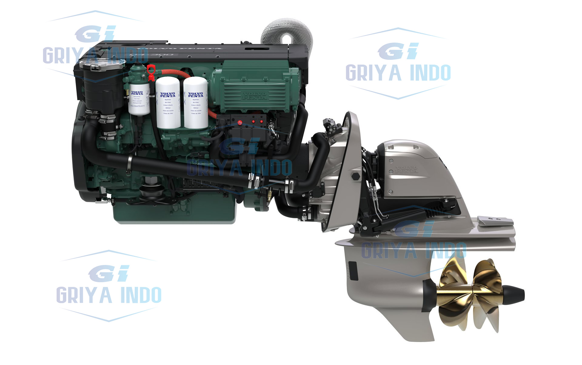 Volvo Penta D4 300 Inboard Diesel Marine Engine