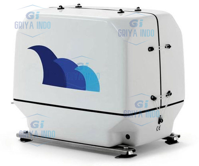 Paguro 9000V Marine Diesel Generator with compact design, ideal for yachts and boats with limited space.