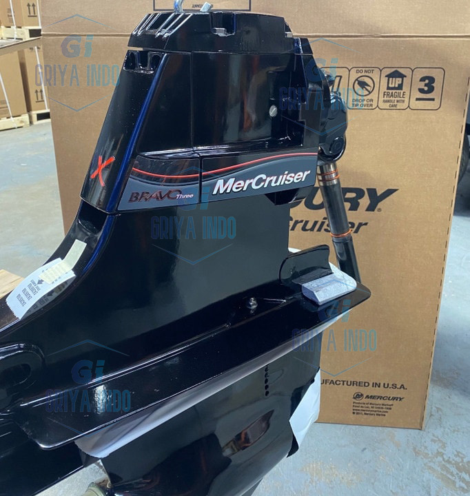 MerCruiser Bravo 3 X Outdrive Sterndrive on display.